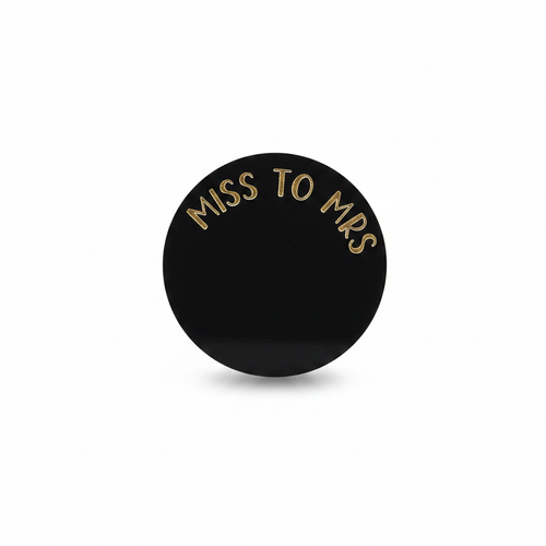 Miss to Mrs Drink Tag - Close Up